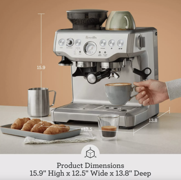 Breville BES870BSXL Espresso Machine, One Size, Black Sesame - Image 6