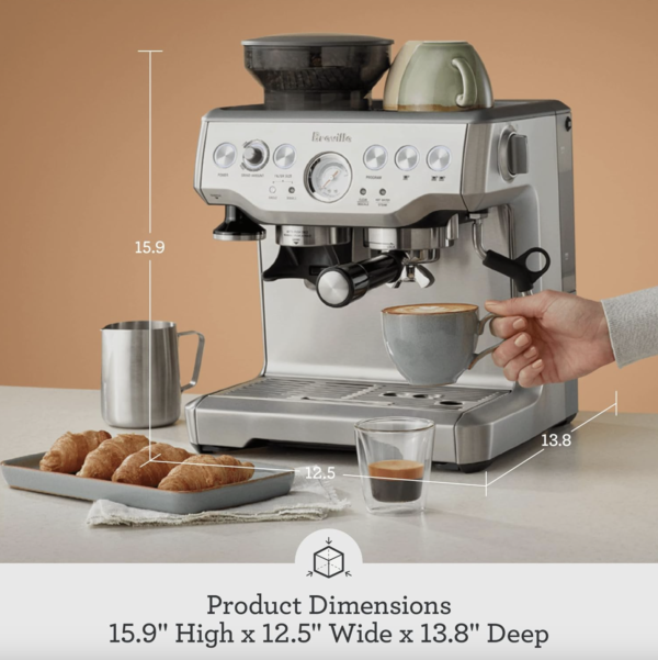 Breville the Barista Express Espresso Machine, One Size, Black Sesame - Image 6